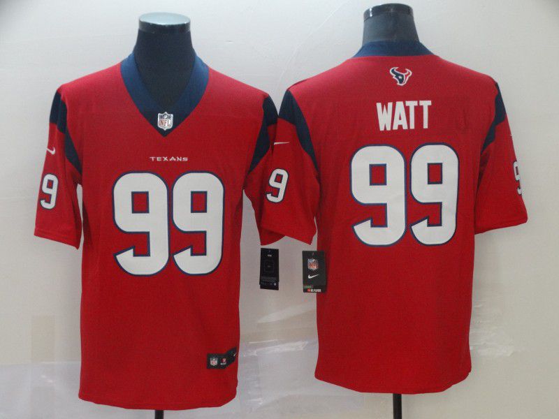 Men Houston Texans #99 Watt Red Nike Vapor Untouchable Limited Player NFL Jerseys->women nfl jersey->Women Jersey
